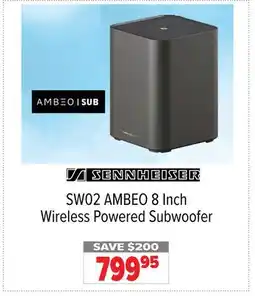 2001 Audio Video SENNHEISER AMBEO 8 Inch Wireless Powered Subwoofer offer