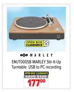 2001 Audio Video MARLEY Stir-It-Up Turntable USB to PC recording offer