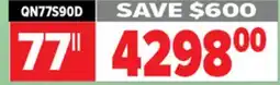 2001 Audio Video SAMSUNG 77 4K TIZEN OS SMART TV offer