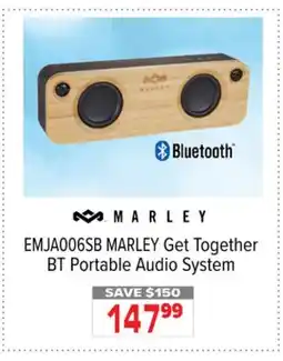 2001 Audio Video MARLEY Get Together BT Portable Audio System offer