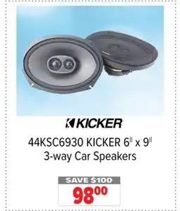 2001 Audio Video KICKER 6 x 9 3-way Car Speakers offer