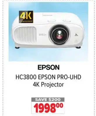 2001 Audio Video EPSON PRO-UHD 4K Projector offer