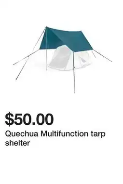 Decathlon Quechua Multifunction tarp shelter offer