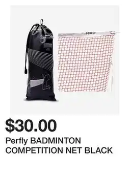 Decathlon Perfly BADMINTON COMPETITION NET BLACK offer