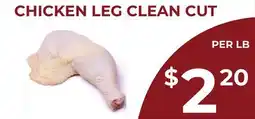 Food World Supermarket CHICKEN LEG CLEAN CUT offer