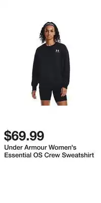 Sport Chek Under Armour Women's Essential OS Crew Sweatshirt offer