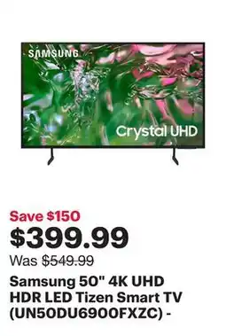 Best Buy Samsung 50 4K UHD HDR LED Tizen Smart TV (UN50DU6900FXZC) - 2024 offer