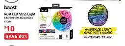 Visions Electronics Boost RGB LED Strip Light offer