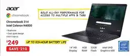 Visions Electronics Acer Chromebook 314 Intel Celeron N4000 offer