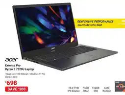 Visions Electronics Acer Extensa Pro Ryzen 5 7520U Laptop offer