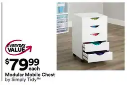 Michaels Modular Mobile Chest by Simply Tidy offer