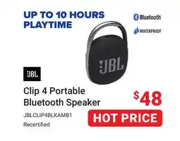 Visions Electronics JBL Clip 4 Portable Bluetooth Speaker offer