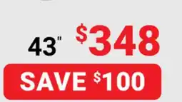 Visions Electronics Samsung DU6900 Smart TV 43 offer