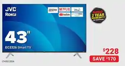 Visions Electronics JVC EC3326 Smart TV 43 offer