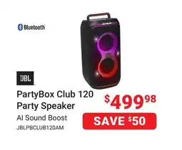 Visions Electronics JBL PartyBox Club 120 Party Speaker offer