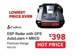 Visions Electronics COBRA DSP Radar with GPS AutoLearn + MRCD offer