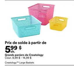 Michaels Grands paniers de Creatology offer