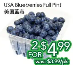 Ample Food Market USA Blueberries Full Pint offer