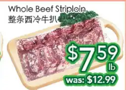 Ample Food Market Whole Beef Striploin offer