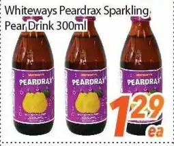 Bestco Food Mart Whiteways Peardrax Sparkling Pear Drink 300 ml offer
