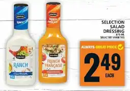 Food Basics SELECTION SALAD DRESSING offer
