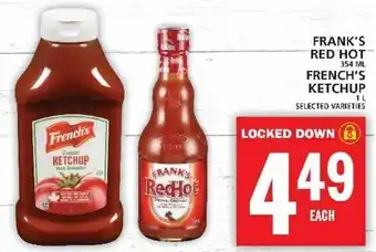 Food Basics FRANK'S RED HOT FRENCH'S KETCHUP offer