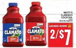 Food Basics MOTT'S CLAMATO COCKTAIL offer