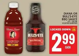 Food Basics DIANA OR BULL'S-EYE BBQ SAUCE offer