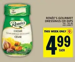 Food Basics RENÉE'S GOURMET DRESSINGS OR DIPS offer