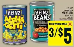 Food Basics HEINZ CANNED MEAL OR BEANS offer
