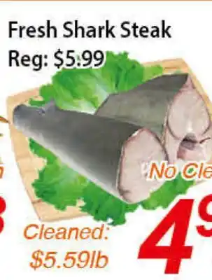 Seasons Foodmart Fresh Shark Steak offer