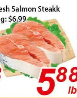 Seasons Foodmart Fresh Salmon Steakk offer