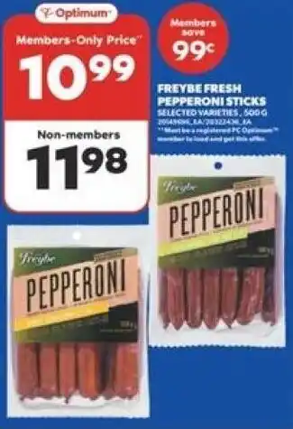 Real Canadian Superstore FREYBE FRESH PEPPERONI STICKS offer