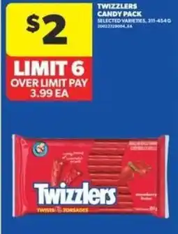 Real Canadian Superstore TWIZZLERS CANDY PACK offer