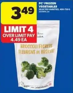Real Canadian Superstore PC FROZEN VEGETABLES offer