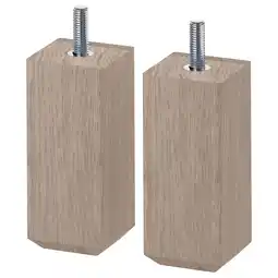 IKEA Stubbarp Leg, walnut effect light gray offer