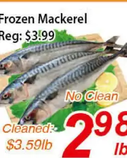 Seasons Foodmart Frozen Mackerel offer