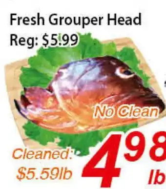 Seasons Foodmart Fresh Grouper Head offer