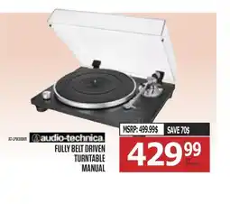 Centre Hi-Fi AUDIO-TECHNICA FULLY BELT DRIVEN TURNTABLE MANUAL offer