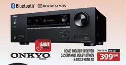 Centre Hi-Fi ONKYO HOME THEATER RECEIVER 5.2 CHANNEL DOLBY ATMOS & DTS:X HDMI 4K offer