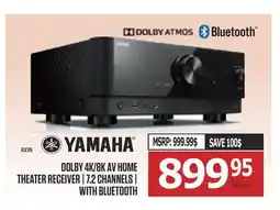 Centre Hi-Fi YAMAHA DOLBY 4K/8K AV HOME THEATER RECEIVER | 7.2 CHANNELS | WITH BLUETOOTH offer