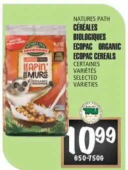 Marches Tau NATURES PATH CÉRÉALES BIOLOGIQUES ECOPAC offer