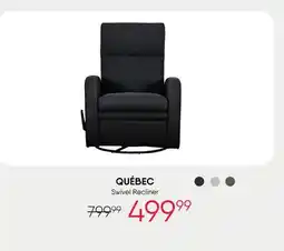 Meubles RD QUÉBEC Swivel Recliner offer