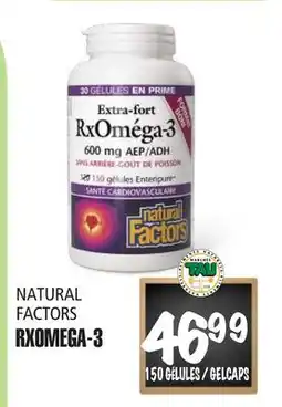 Marches Tau NATURAL FACTORS RXOMEGA-3 offer