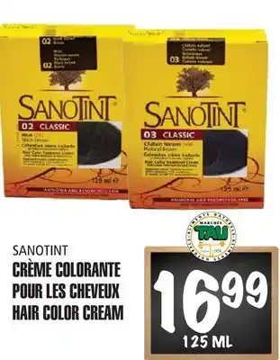 Marches Tau CRÈME COLORANTE POUR LES CHEVEUX SANOTINT offer