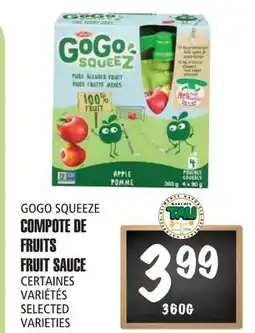 Marches Tau GOGO SQUEEZE COMPOTE DE FRUITS offer