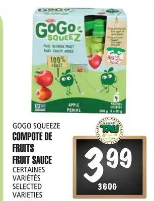 Marches Tau GOGO SQUEEZE COMPOTE DE FRUITS offer