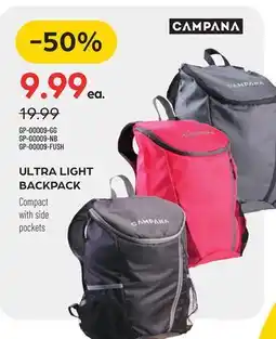 Pronature CAMPANA ULTRA LIGHT BACKPACK offer