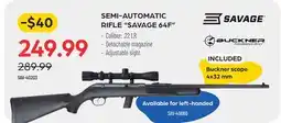 Pronature SEMI-AUTOMATIC RIFLE SAVAGE 64F offer