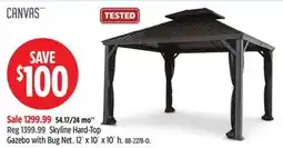 Canadian Tire CANVAS Skyline Hard-Top Gazebo with Bug Net offer